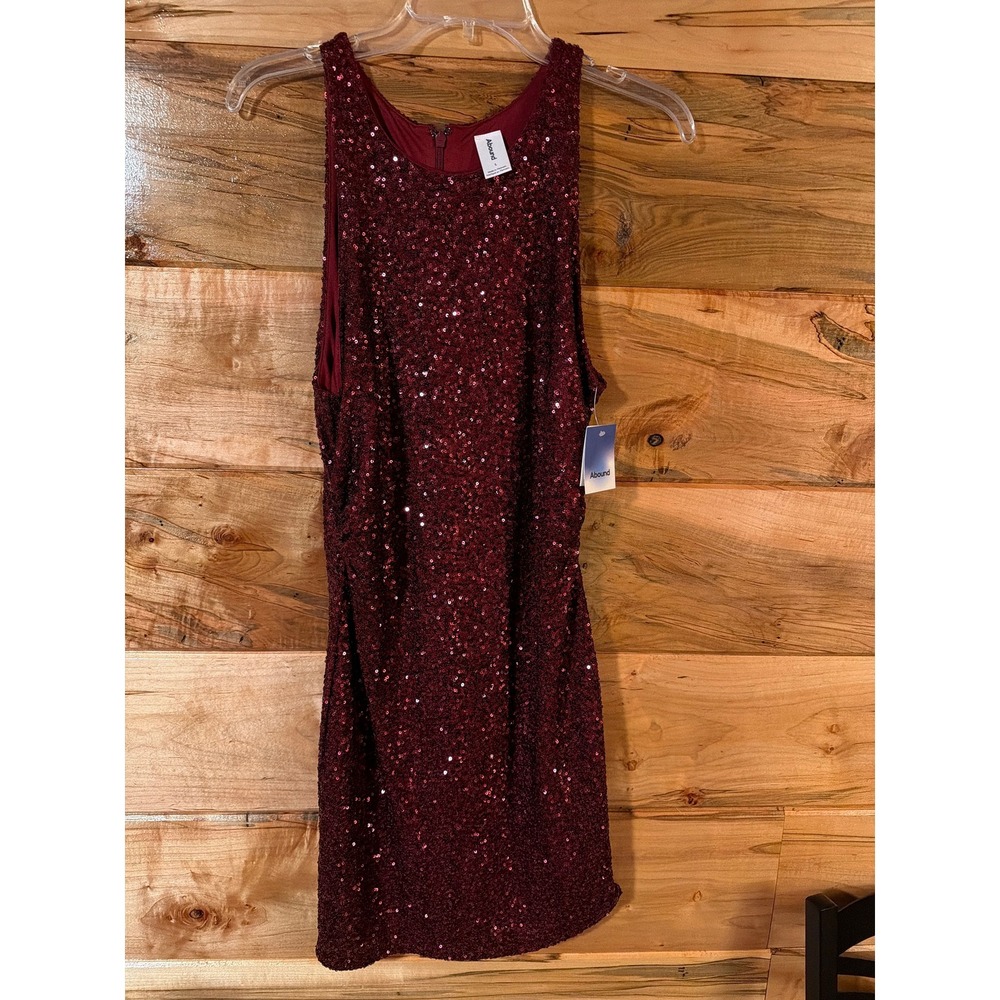 Red size large sequin dress